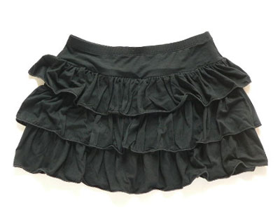 ヨガスカート ブラック (yk0003)の写真1