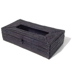 黒アタ製ティッシュケース(z0224)の写真