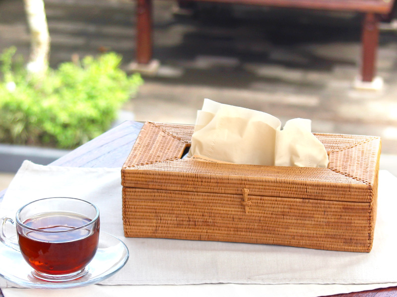 特選編みアタ製ティッシュケース・ハイグレード z0361