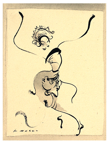 髪飾り女性のバリ絵画の画像