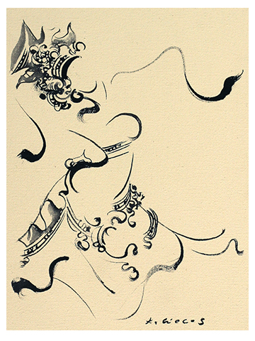 バリの踊り子・バリ絵画の画像