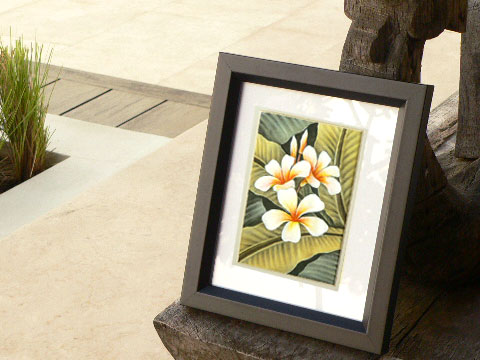 バリ島絵画『プルメリアなどの花々』を通販！ | ピュアラバリ