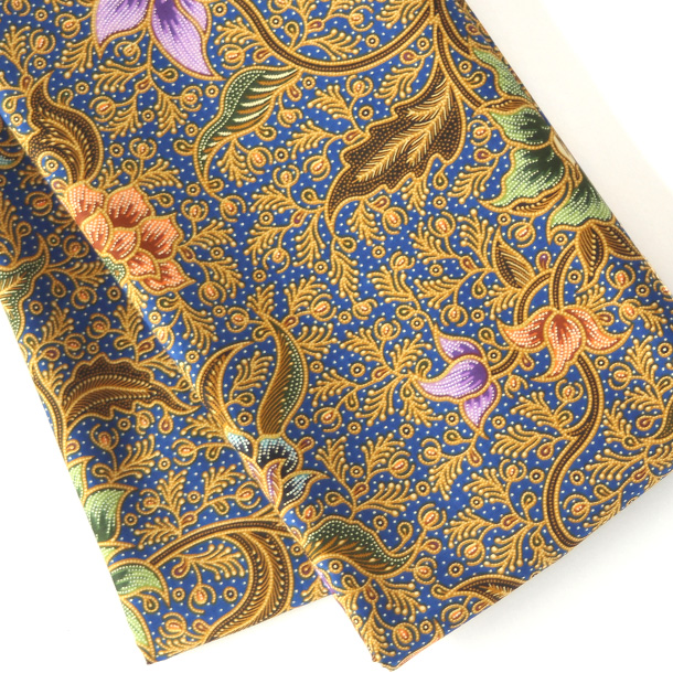 バティック プカロンガン産・ブルー（bp0015）の拡大画像