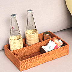 3つの仕切り付き！アタかご収納ボックス z0231