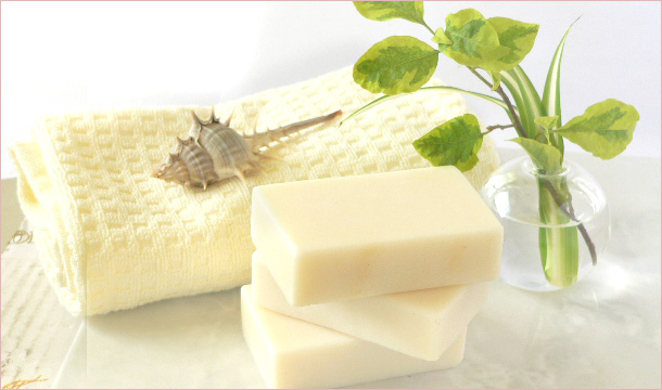 無添加の手作り純石鹸は、お肌に優しい洗い心地